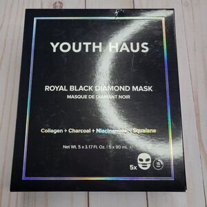 Youth Haus Royal Black Diamond Face Mask